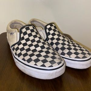 Black and white checkered vans